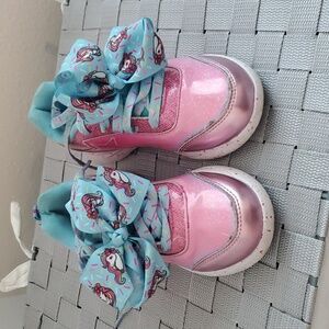 Kids girl jojo siwa pink and blue sneakers size 12